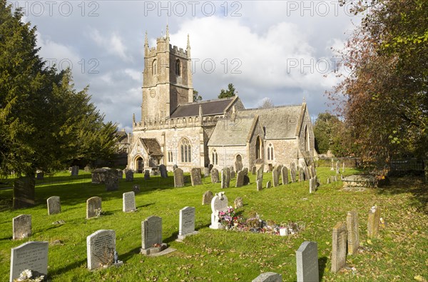 Village parish church of Saint James, Avebury, Wiltshire, England, UK