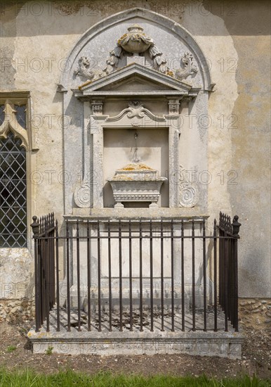 Village parish church of Saint Mary, Badley, Suffolk, England, UK