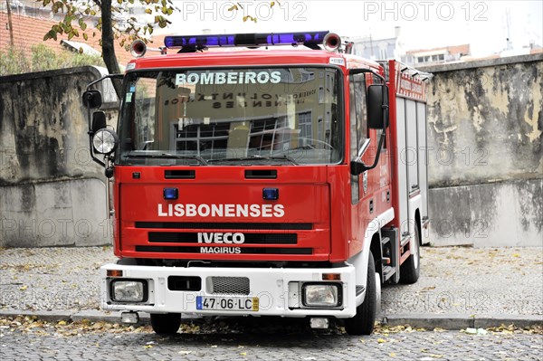 Bombeiros Lisbonenses, Volunteer Fire Brigade, Lisbon, Lisboa, Portugal, Europe