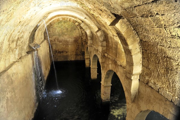 Fountain, water cistern, 16th century, Monastery of Sao Vicente de Fora, built until 1624, Old Town, Lisbon, Lisboa, Portugal, Europe