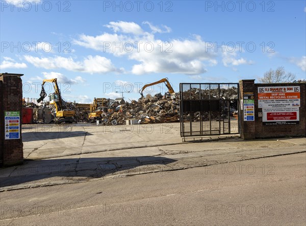 Shanley and Son metal recycling centre, Trowbridge, Wiltshire, England, UK