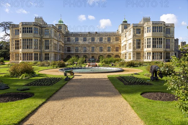 The Parterre garden Audley End House and Gardens, Essex, England, UK