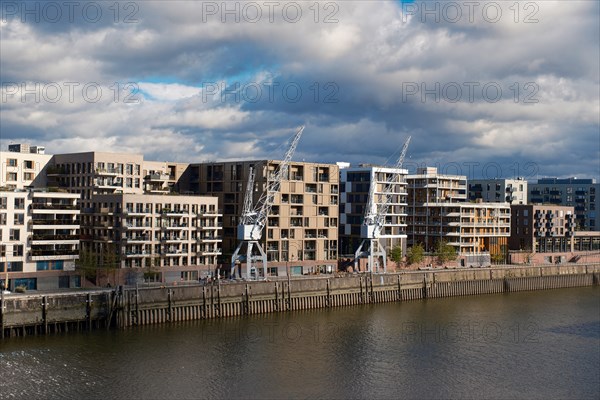 Building in the Hafencity, Hanseatic City of Hamburg, Hamburg, Germany, Europe