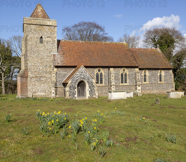 Village parish church of Saint Mary, Boyton, Suffolk, England, UK