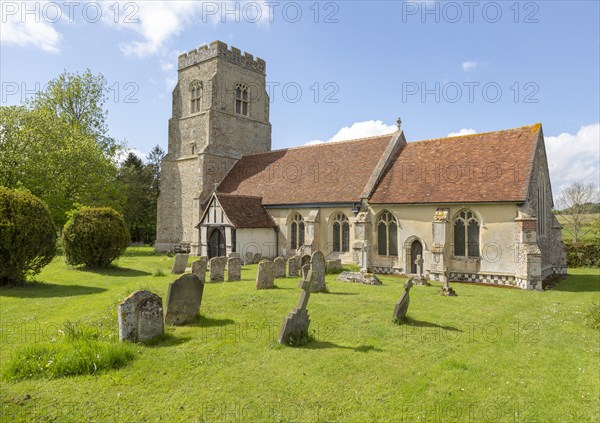 Village parish church of Saint Peter and Saint Paul, Alpheton, Suffolk, England, UK