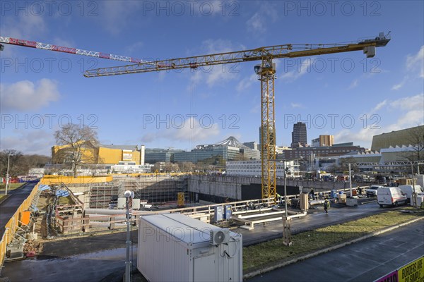 Construction site, civil engineering, Museum of the 20th century, berlin modern, Potsdamer Strasse, Kulturforum, Mitte, Berlin, Germany, Europe