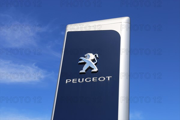 Peugeot logo (Hassloch, Rhineland-Palatinate)