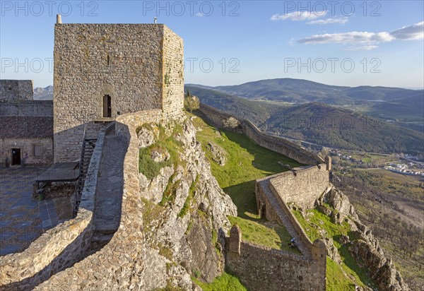 Historic castle medieval village of Marvao, Portalegre district, Alto Alentejo, Portugal, Southern Europe, Europe