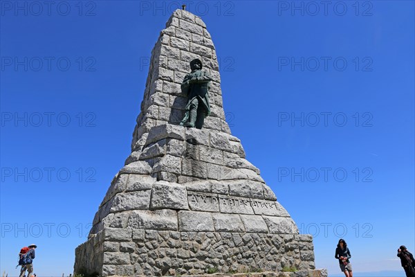 Monument on the summit of the Grand Ballon, at 1, 424 metres the highest peak in the Vosges (Alsace, France)