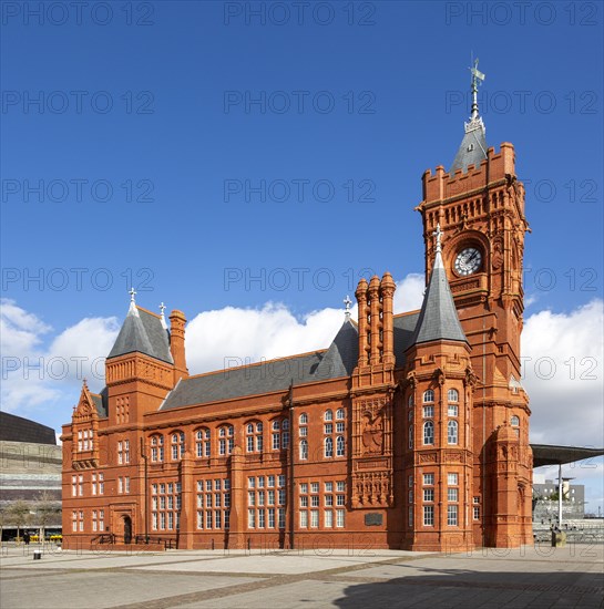 Pierhead building 1897 architect William Frame, Cardiff Railway Company, Cardiff Bay, Wales, UK, French-Gothic Renaissance style