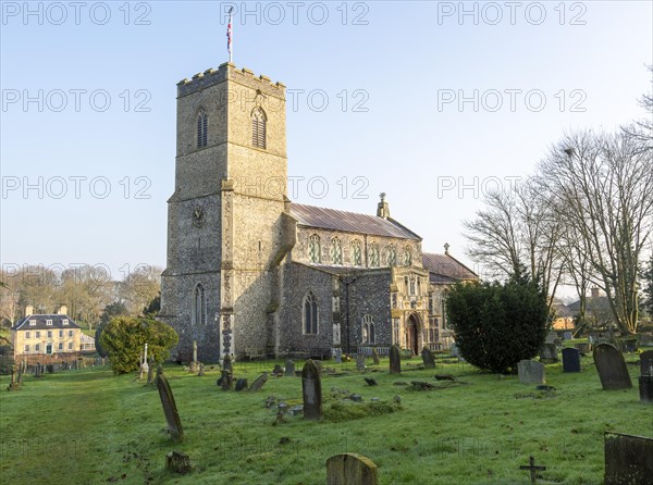 Village parish church St Peter and St Paul, Fressingfield, Suffolk, England, UK