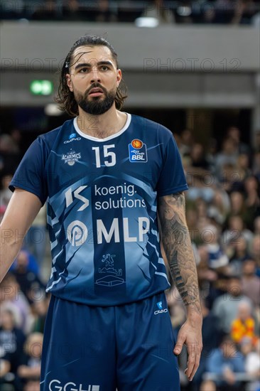 09.02.2024, easy Credit BBL, German Basketball League, Matchday 20) : MLP Academics Heidelberg against Basketball Lions Braunschweig (final score 76:94) . Picture: Marcel Kessen (Heidelberg)