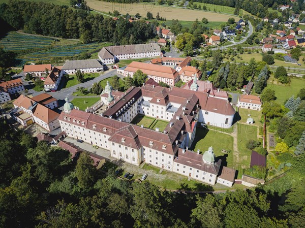 St Marienthal Monastery is a Cistercian abbey in Upper Lusatia in Saxony. It is the oldest nunnery of the order in Germany, which has existed without interruption since its foundation, Ostritz, Saxony, Germany, Europe