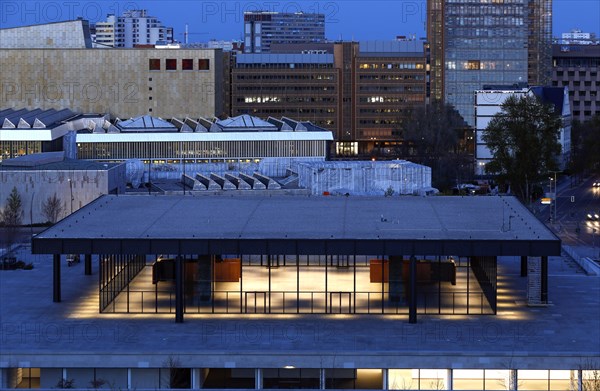 New National Gallery at Potsdamer Platz, Berlin, 26.04.2021