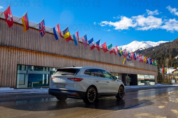The congress centre in Davos, Switzerland, venue of the annual World Economic Forum (WEF), Europe