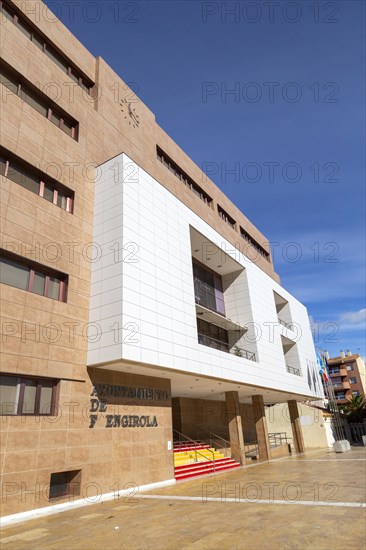 Ayuntamiento town hall building town of Fuengirola, Costa del Sol, Andalusia, Spain, Europe