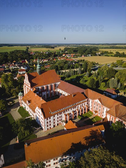 The monastery of St Marienstern is a Cistercian abbey in Panschwitz-Kuckau in the Upper Lusatia region of Saxony. St. Marienstern is an important cultural and religious centre for the Catholic Christians in the area, Panschwitz Kuckau, Saxony, Germany, Europe