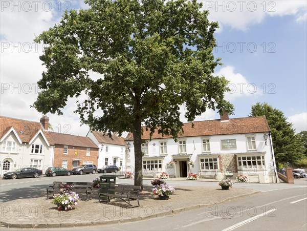 The Bell pub and restaurant, Ramsbury, Wiltshire, England, UK