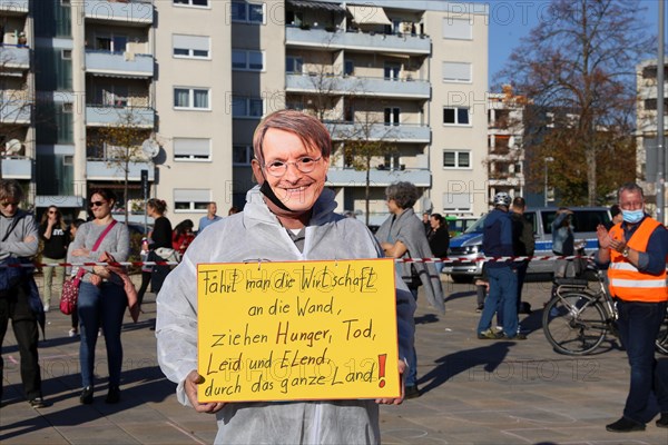 Speyer: Corona protests against the federal government's measures. The protests were organised by the Querdenken 6232 Speyer initiative