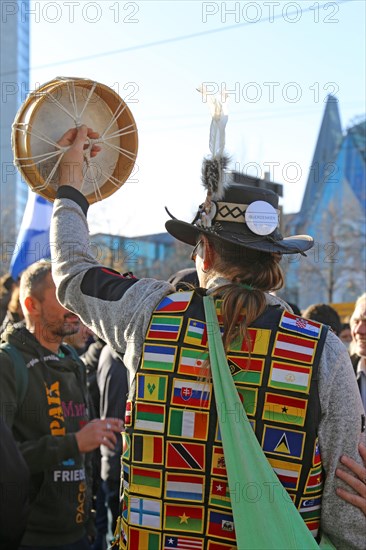 Large demonstration in Leipzig against the federal government's corona policy