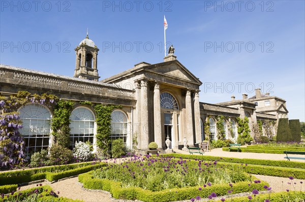 Terrace garden Bowood House and gardens, Calne, Wiltshire, England, UK