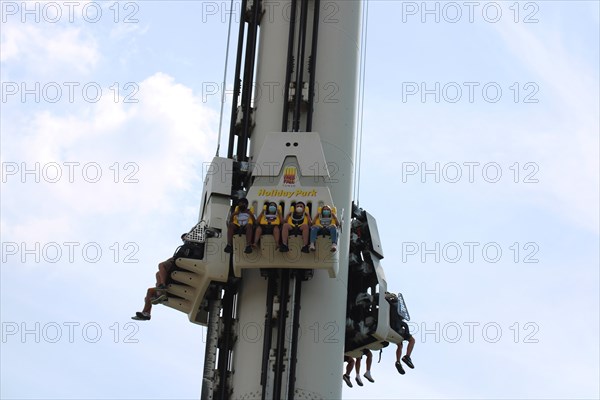 Free Fall Tower at the Holiday-Park in Hassloch, Palatinate