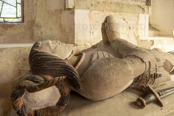 Tomb of Sir John Seymour d 1590 father of Queen Jane Seymour, Great Bedwyn church, Wiltshire, England, UK