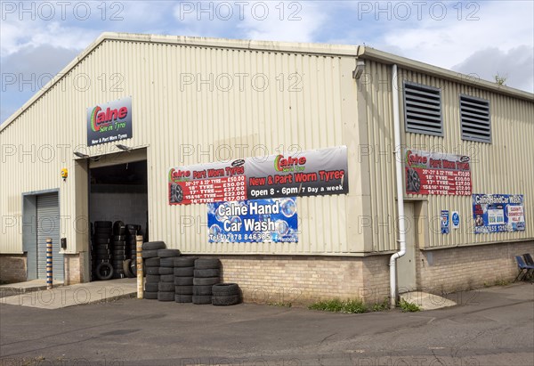 Part Worn Tyres, save on Tyres, Porte Marsh Industrial Estate, Calne, Wiltshire, England, UK