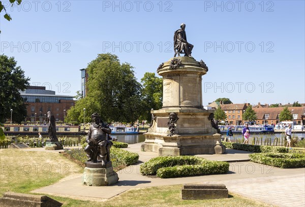 The Gower Memorial, Stratford-upon-Avon, Warwickshire, England, UK