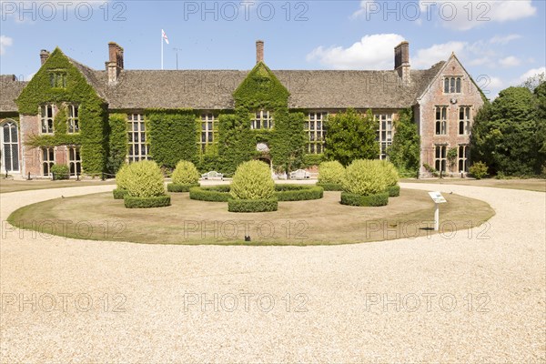 Frontage and entrance to Littlecote House Hotel, Hungerford, Berkshire, England, UK