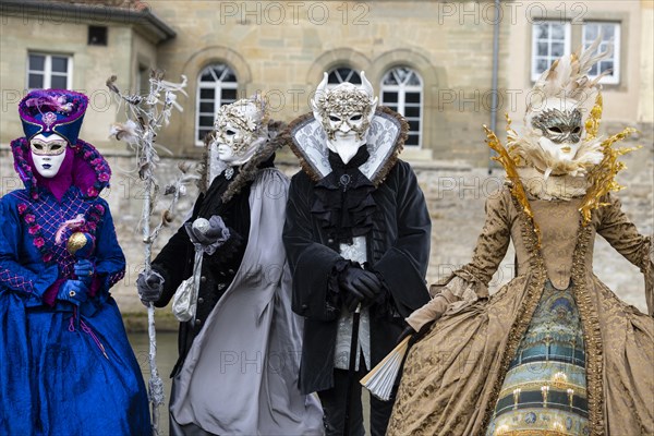 Hallia Venezia masks costumes carnival costume carnival travel photo travel photography worth seeing sight atmosphere atmospheric historical carnival Schwaebisch Hall