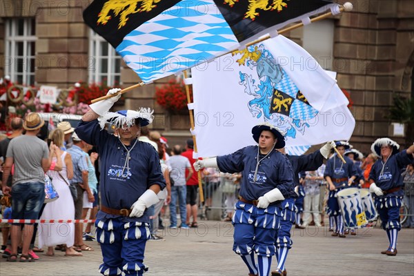 Fanfare band at the Speyer pretzel festival