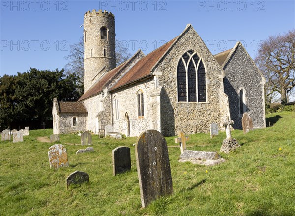 Village parish church of Saint Peter, Holton, Suffolk, England, UK