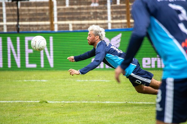 Fistball World Championship from 22 July to 29 July 2023 in Mannheim: The South American clash between Argentina and Chile took place on 23 July. In a hard-fought match, Argentina won in the end with 3:2 sets. Here in the picture: The Argentinian Joacuin Zalba