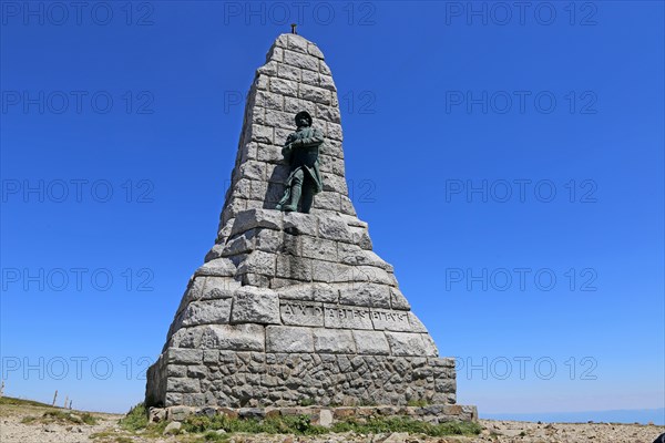 Monument on the summit of the Grand Ballon, at 1, 424 metres the highest peak in the Vosges (Alsace, France)