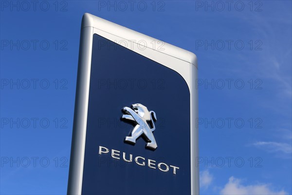 Peugeot logo (Hassloch, Rhineland-Palatinate)