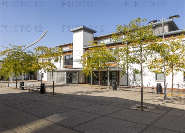 Modern Health centre building at Ravenswood private housing development, Ipswich, Suffolk, England, UK