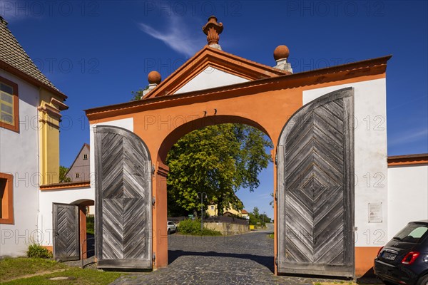 St Marienthal Monastery is a Cistercian abbey in Upper Lusatia in Saxony. It is the oldest nunnery of the order in Germany, which has existed without interruption since its foundation, Ostritz, Saxony, Germany, Europe