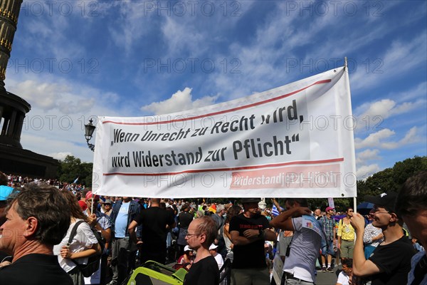 Major demonstration Berlin invites Europe - Festival for peace and freedom Berlin 29 August 2020