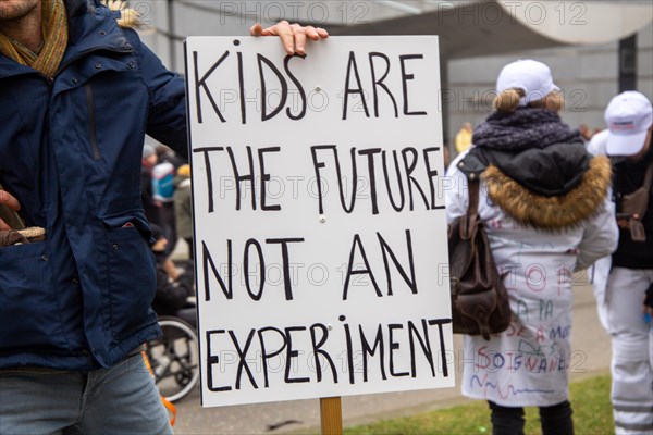 Brussels, 23 January: European demonstration for democracy, organised by the Europeans United initiative. The reason for the large demonstration is the encroachment on fundamental rights in Belgium, Germany, France and other states within the EU, Europe