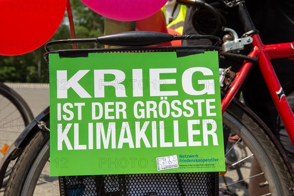 Ramstein 2022 peace camp bicycle demonstration: A bicycle demonstration was held on Sunday under the motto Stop Ramstein Air Base, organised as a rally from the starting points in Kaiserslautern, Kusel and Homburg