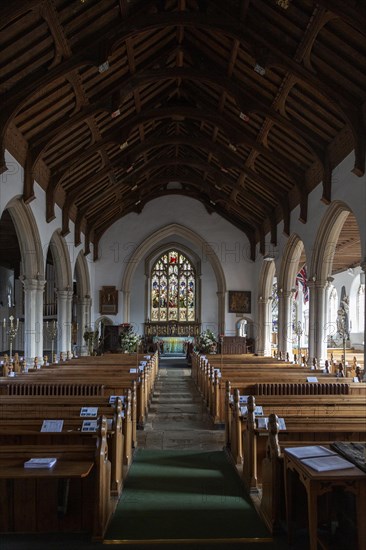 Interior church of Saint Peter and Saint Paul, Aldeburgh, Suffolk, England, UK