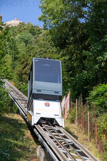 Cable car to Deva Castle, Transylvania (Telecabina Cetadea Deva)