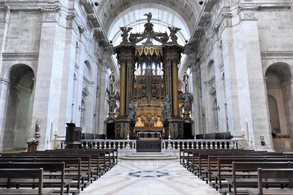 Monastery of Sao Vicente de Fora, built until 1624, Old Town, Lisbon, Lisboa, Portugal, Europe