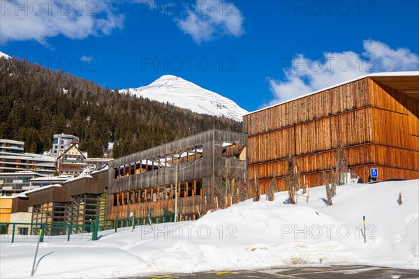 The congress centre in Davos, Switzerland, venue of the annual World Economic Forum (WEF), Europe