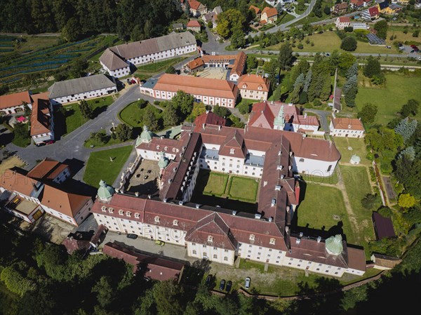 St Marienthal Monastery is a Cistercian abbey in Upper Lusatia in Saxony. It is the oldest nunnery of the order in Germany, which has existed without interruption since its foundation, Ostritz, Saxony, Germany, Europe