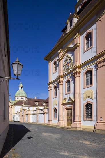 St Marienthal Monastery is a Cistercian abbey in Upper Lusatia in Saxony. It is the oldest nunnery of the order in Germany, which has existed without interruption since its foundation, Ostritz, Saxony, Germany, Europe