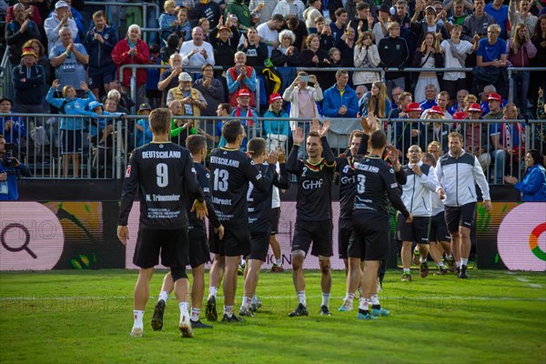 Fistball World Championship from 22 July to 29 July 2023 in Mannheim: Germany won the quarter-final match against Chile 3:0 sets to advance to the semi-finals