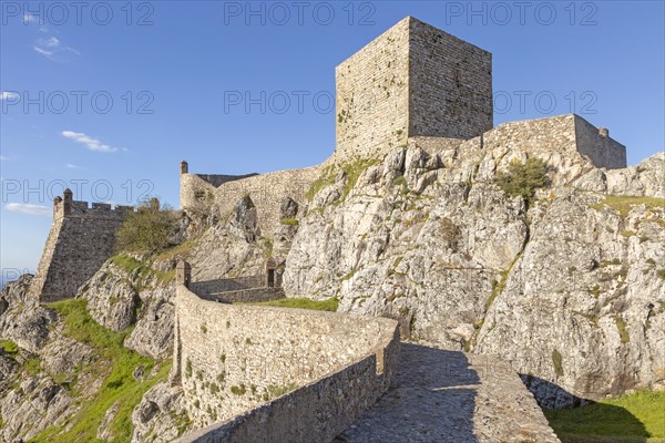 Historic castle medieval village of Marvao, Portalegre district, Alto Alentejo, Portugal, Southern Europe, Europe