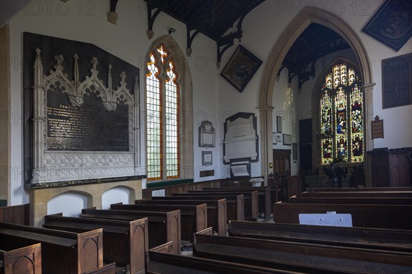 Everleigh Inside village parish church of Saint Peter, Everleigh, Wiltshire, England, UK built 1813